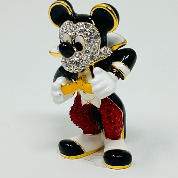 Disney Arribas Brothers Sm. Neat and Pretty Mickey Mouse Swarovski Figurine - Picture 12 of 14